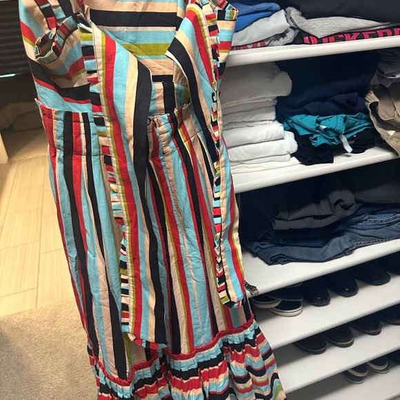 BNWT Farm Rio Color Stripe Sleeveless Maxi, small - Picture 2 of 3